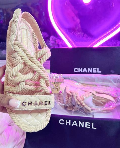 chanel rope sandals price|chanel velcro sandals 2020 price.